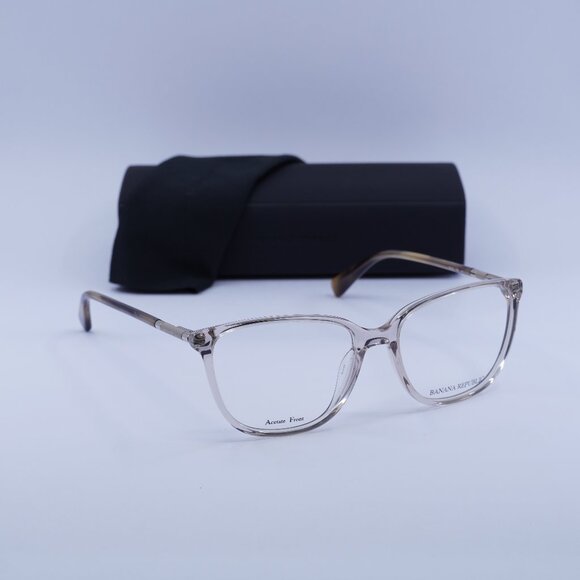 Banana Republic BR225 0SD9 00 Square Eyeglasses 53mm – Transparent Beige - Picture 1 of 10